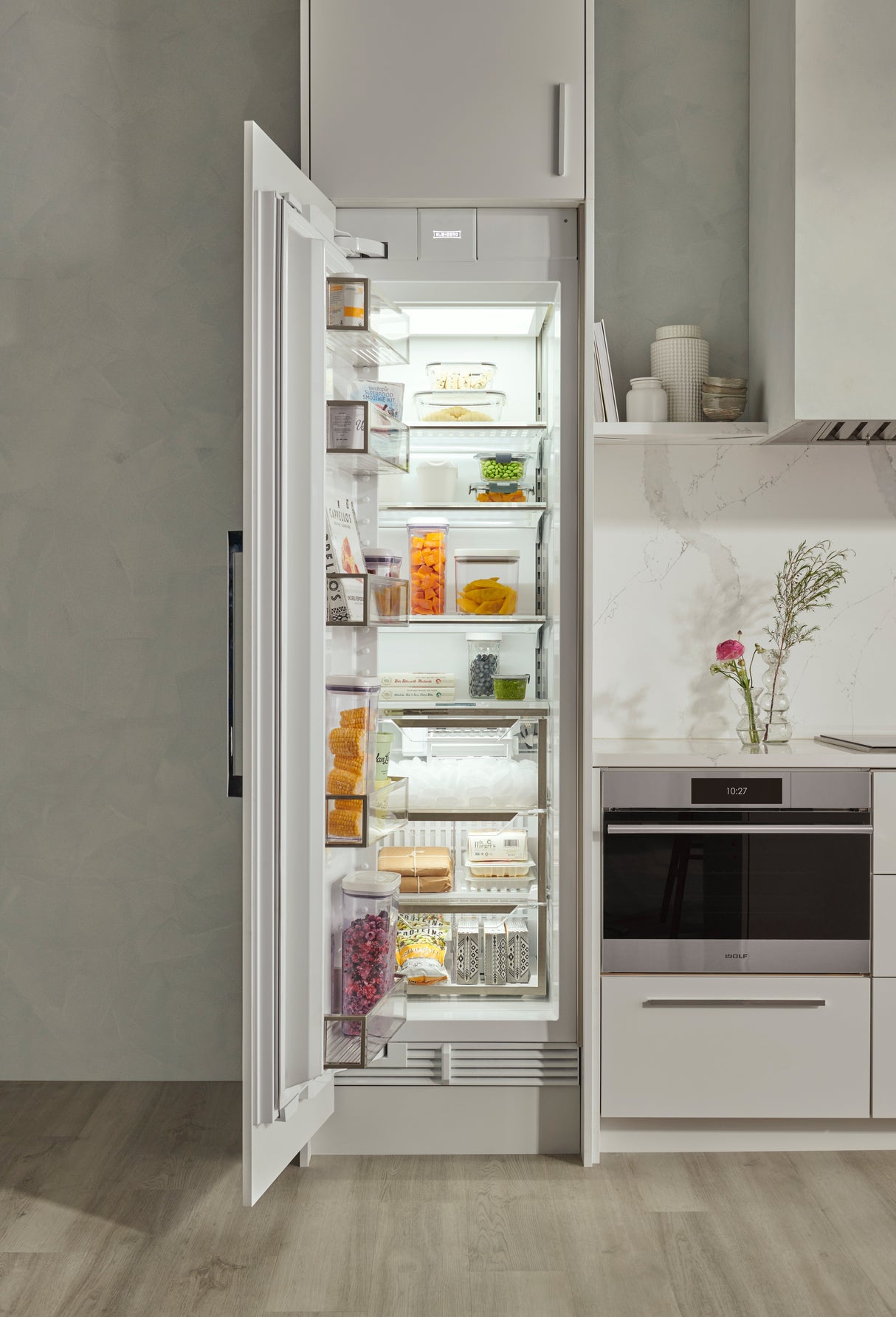 Sub-Zero 24" Designer Column Freezer with Ice Maker - Left Hinge - Custom/Panel Ready (DEC2450FIL)