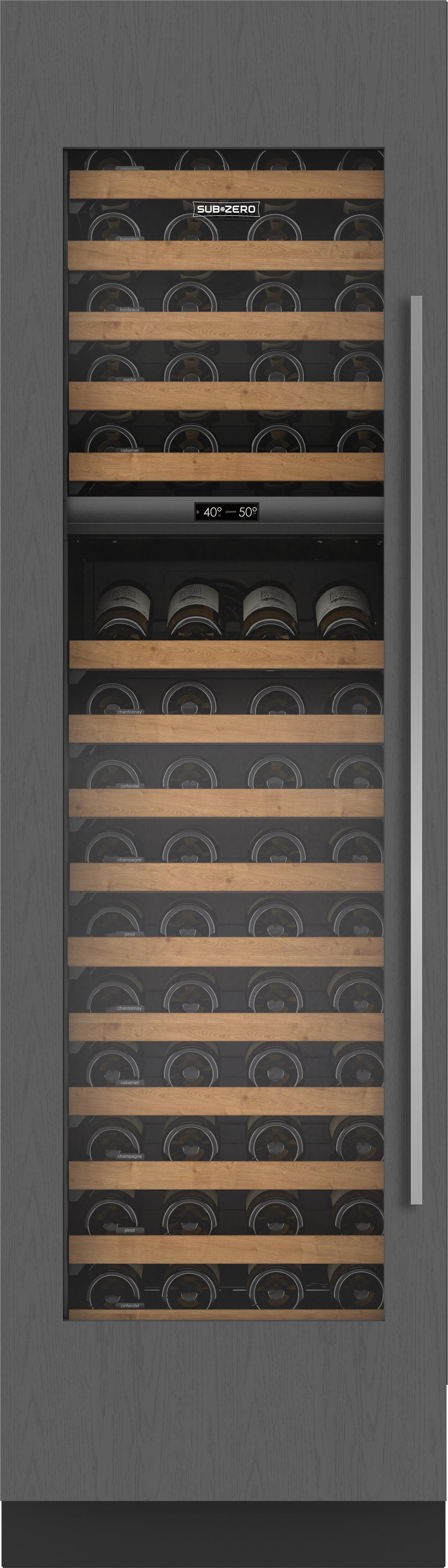 Sub-Zero 24" Designer Wine Storage - Left Hinge - Custom/Panel Ready (DEC2450WL)