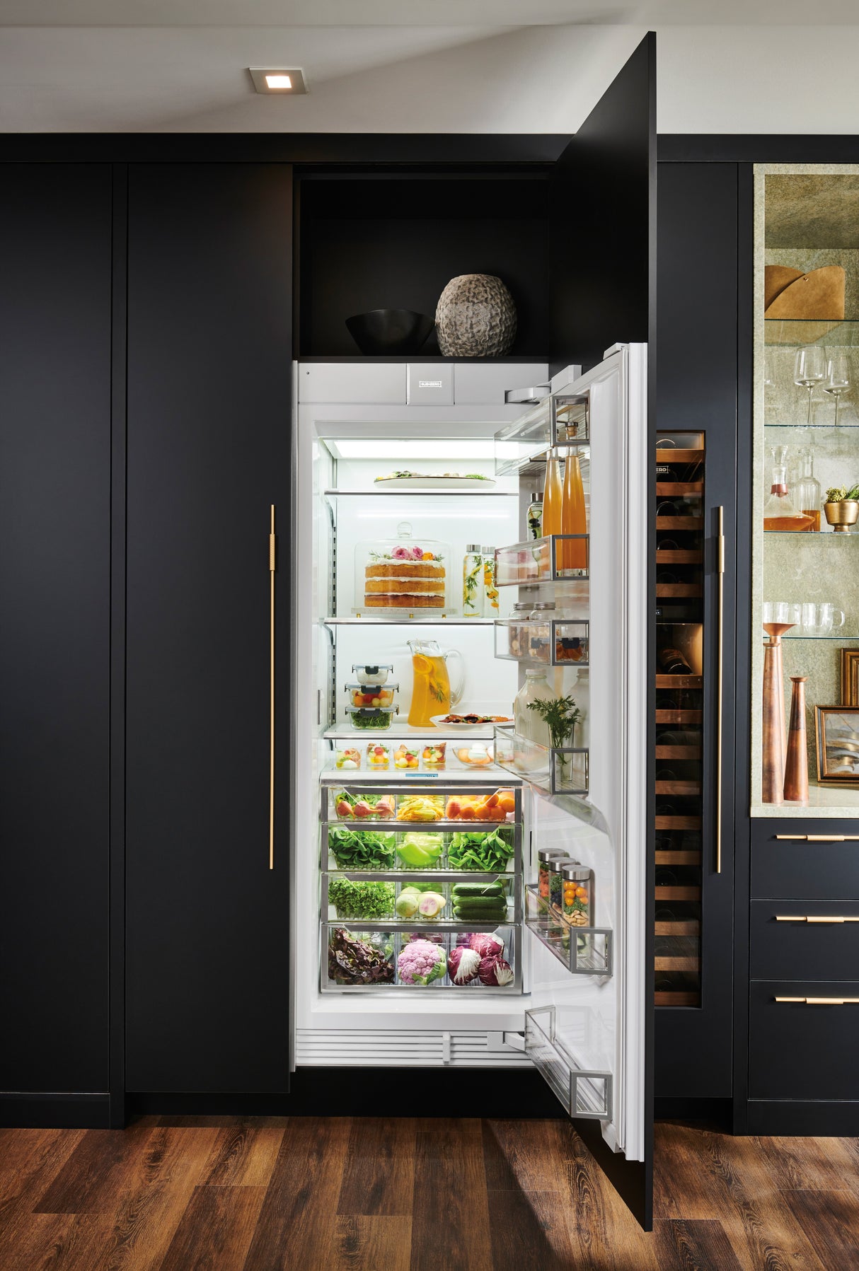 Sub-Zero 30" Designer Column Refrigerator with Internal Dispenser - Right Hinge - Custom/Panel Ready (DEC3050RIDR)