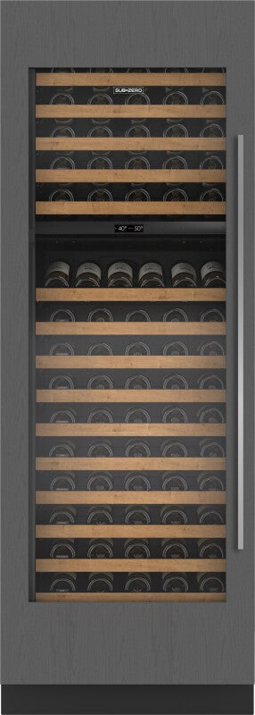 Sub-Zero 30" Designer Wine Storage - Left Hinge - Custom/Panel Ready (DEC3050WL)