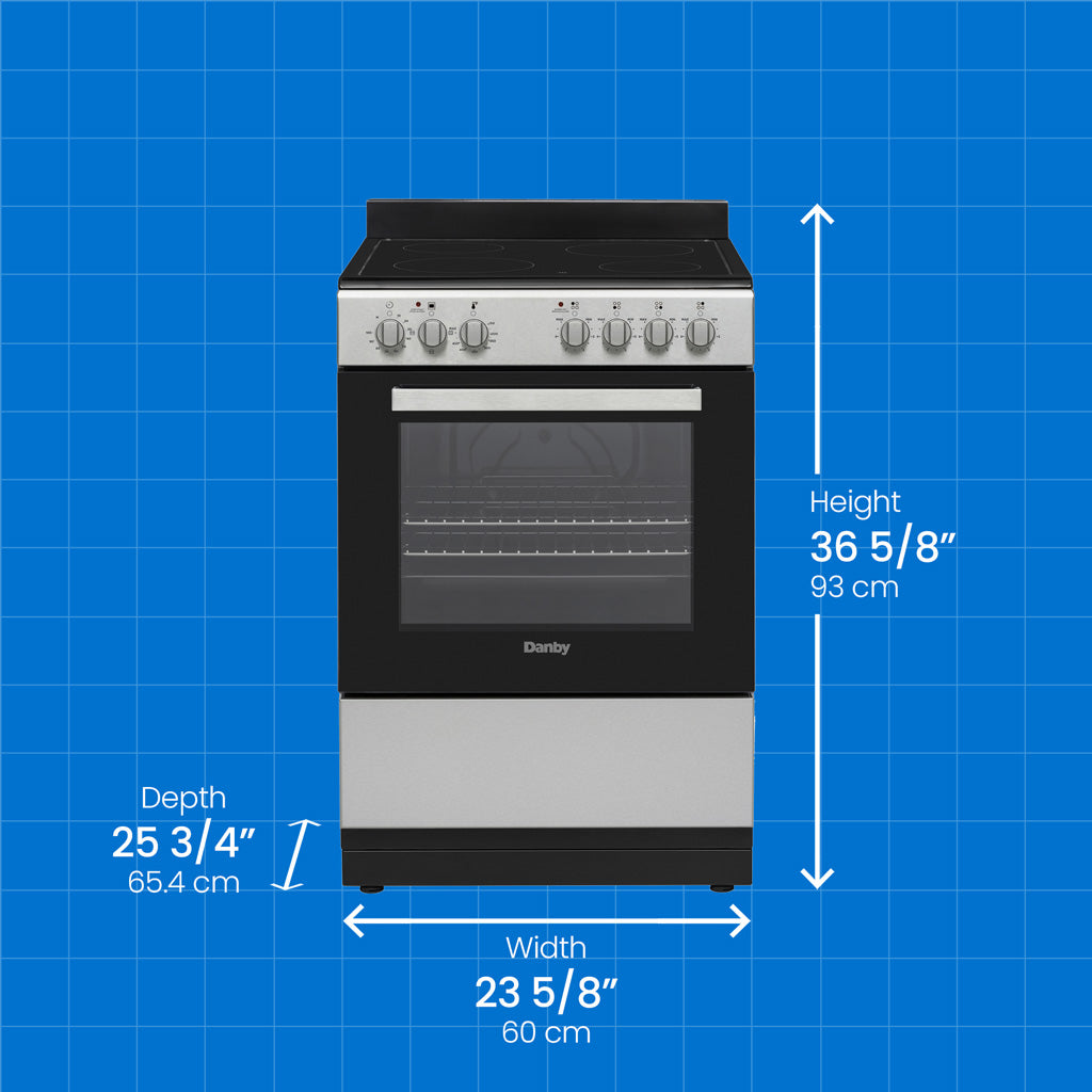 DANBY  DANBY RANGE ELEC 24" SMOOTH TOP - Stainless Steel (DER24V1BSS)