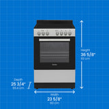 DANBY  DANBY RANGE ELEC 24" SMOOTH TOP - Stainless Steel (DER24V1BSS)