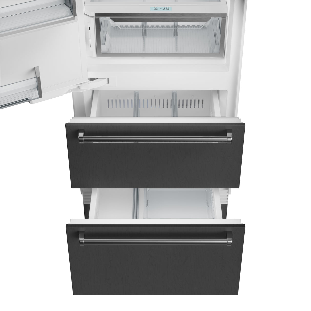 Sub-Zero 30" Designer Over-and-Under Refrigerator/Freezer with Ice Maker and Internal Dispenser - Left Hinge - Custom/Panel Ready (DET3050CIIDL)