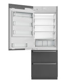 Sub-Zero 30" Designer Over-and-Under Refrigerator/Freezer with Ice Maker - Left Hinge - Custom/Panel Ready (DET3050CIL)