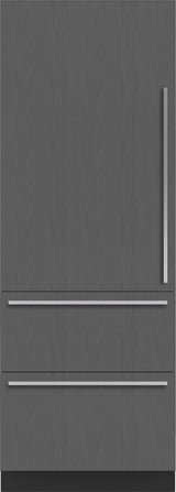 Sub-Zero 30" Designer Over-and-Under Refrigerator/Freezer with Ice Maker - Right Hinge - Custom/Panel Ready (DET3050CIR)