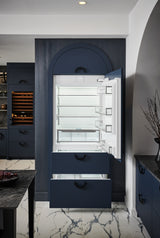Sub-Zero 36" Designer Over-and-Under Refrigerator/Freezer with Ice Maker and Internal Dispenser - Left Hinge - Custom/Panel Ready (DET3650CIIDL)
