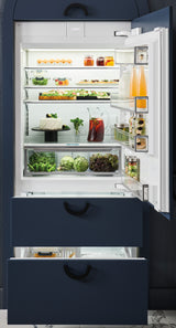 Sub-Zero 36" Designer Over-and-Under Refrigerator/Freezer with Ice Maker - Left Hinge - Custom/Panel Ready (DET3650CIL)