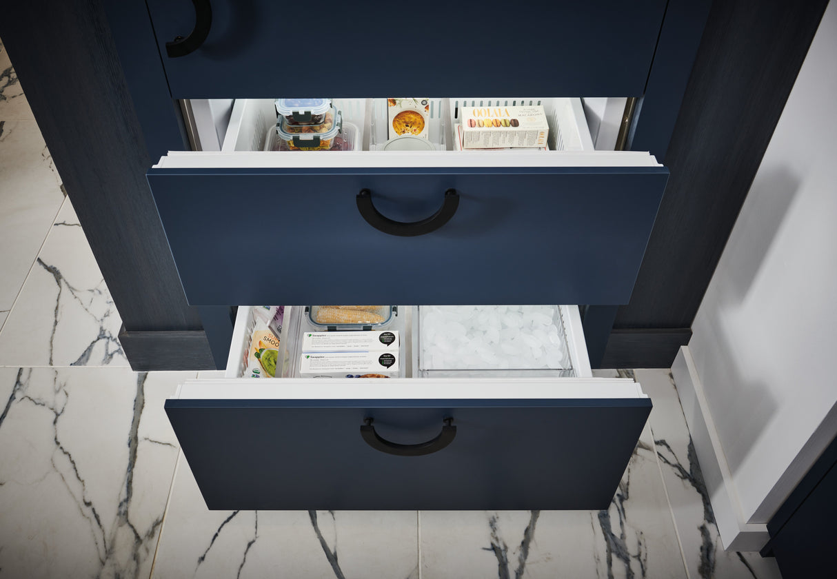 Sub-Zero 36" Designer Over-and-Under Refrigerator/Freezer with Ice Maker - Left Hinge - Custom/Panel Ready (DET3650CIL)
