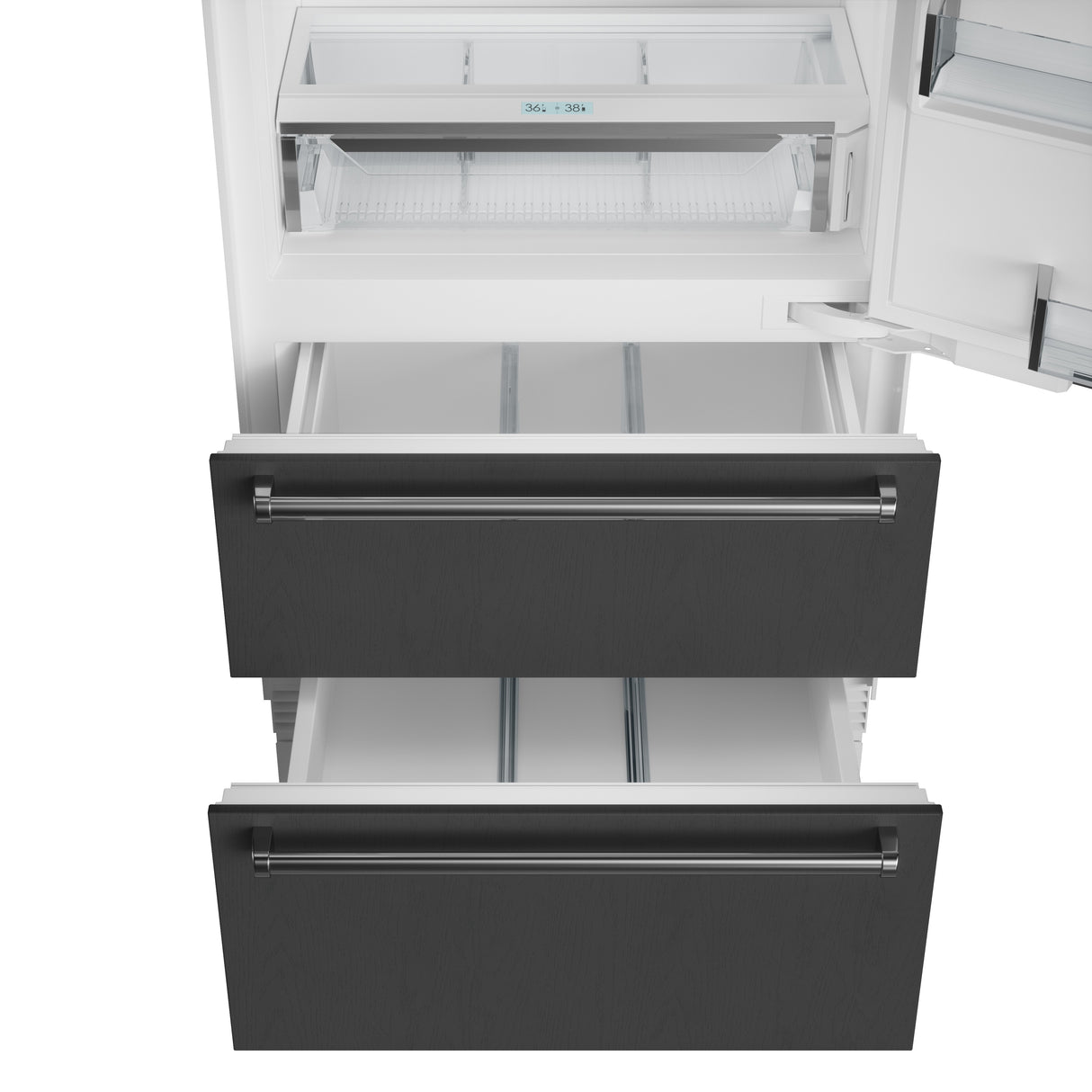 Sub-Zero 36" Designer Over-and-Under Refrigerator - Right Hinge - Custom/Panel Ready (DET3650RR)