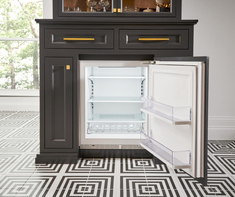 Sub-Zero 24" Designer Undercounter ADA Height Refrigerator - Left Hinge - Custom/Panel Ready (DEU2450RADAL)