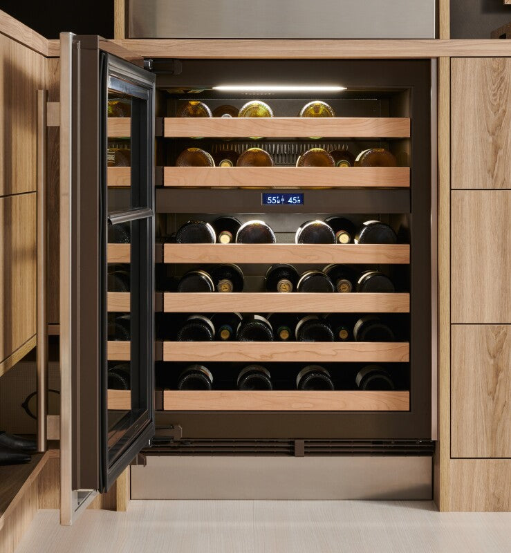 Sub-Zero 24" Designer Undercounter Wine Storage - Left Hinge - Custom/Panel Ready (DEU2450WL)