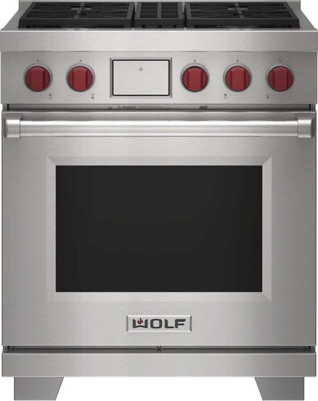 Wolf 30" Dual Fuel Range - 4 Burners - Stainless Steel (DF30450SP)