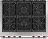 Wolf 36" Dual Fuel Range - 6 Burners - Stainless Steel (DF36650SP)