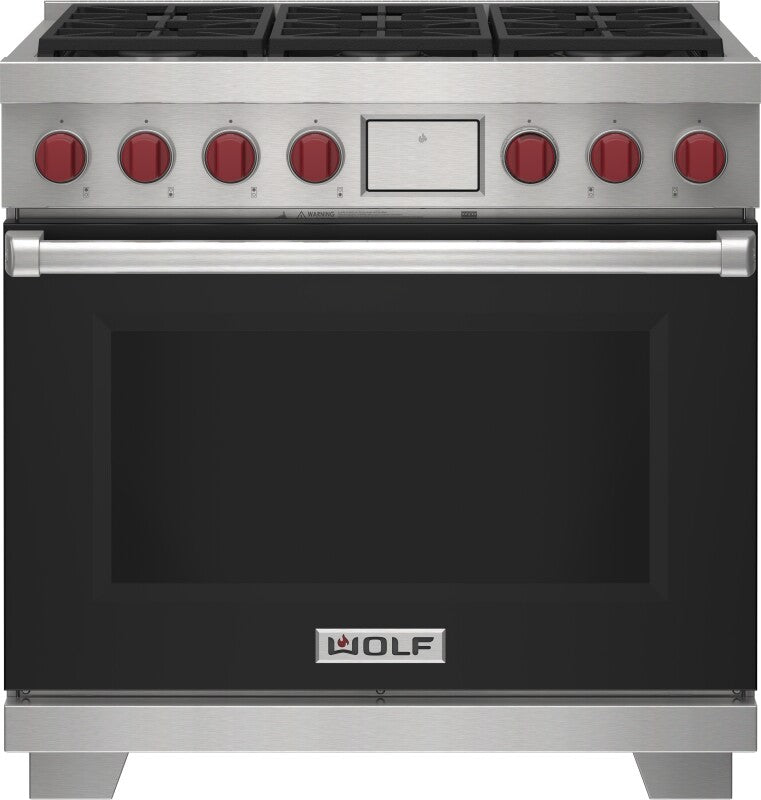 Wolf 36" Dual Fuel Range - 6 Burners - Stainless Steel (DF36650SP)