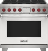 Wolf 36" Dual Fuel Range - 6 Burners - Stainless Steel (DF36650SP)