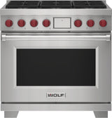Wolf 36" Dual Fuel Range - 6 Burners - Stainless Steel (DF36650SP)