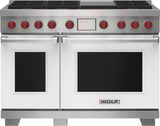 Wolf 48" Dual Fuel Range - 6 Burners and Infrared Griddle - Stainless Steel (DF48650GSP)