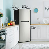DANBY Danby 10.1 cu. ft. Top Mount Apartment Size Fridge in Stainless Steel -  (DFF101B1BSLDB)