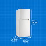 DANBY 23.7-Inch 10.1 Cu. Ft. Top Mount Apartment Size Fridge - Other (DFF101B2WDB)