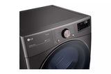 LG 7.4 cu. ft. Ultra Large Capacity Smart wi-fi Enabled Front Load Electric Dryer with TurboSteam™ and Built-In Intelligence - Smooth Black (DLEX4000B)