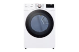 LG 7.4 cu. ft. Ultra Large Capacity Smart wi-fi Enabled Front Load Electric Dryer with TurboSteam™ and Built-In Intelligence - White (DLEX4000W)