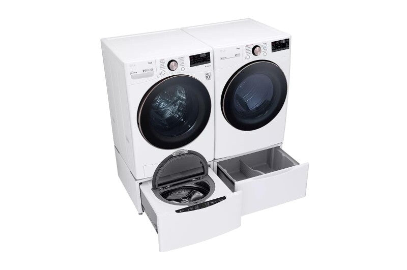 LG 7.4 cu. ft. Ultra Large Capacity Smart wi-fi Enabled Front Load Electric Dryer with TurboSteam™ and Built-In Intelligence - White (DLEX4000W)