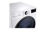 LG 7.4 cu. ft. Ultra Large Capacity Smart wi-fi Enabled Front Load Electric Dryer with TurboSteam™ and Built-In Intelligence - White (DLEX4200W)
