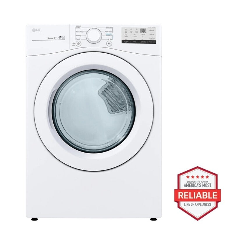 LG  7.4 Cu. Ft. Ultra Large Capacity Front Load Gas Dryer - White - White (DLG3401W)