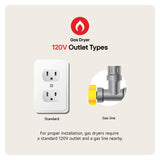 LG  7.3 cu. ft. Rear Control Gas Dryer with Sensor Dry -  (DLG6101W)