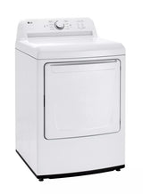 LG 7.3 cu. ft. Rear Control Gas Dryer with Sensor Dry - White (DLG6101W)