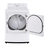 LG  7.3 Cu. Ft. Rear Control Gas Energy Star Dryer With Sensor Dry - White (DLG6101W)