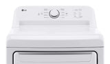 LG 7.3 cu. ft. Rear Control Gas Dryer with Sensor Dry - White (DLG6101W)