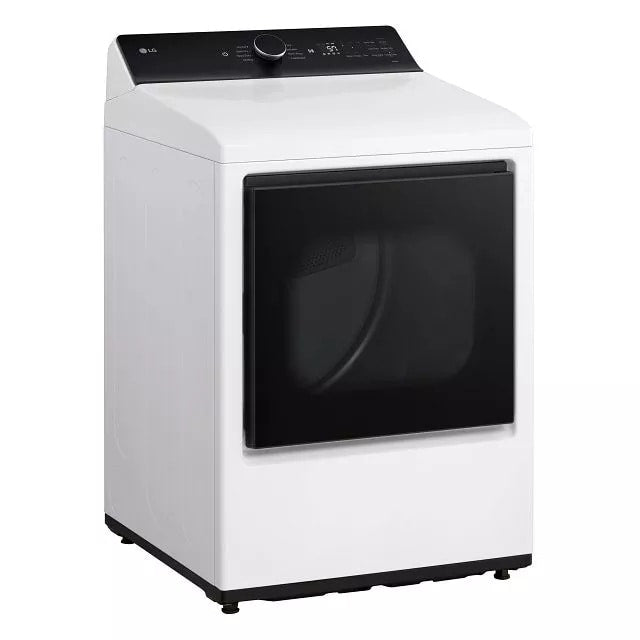 LG 7.3 cu. ft. Ultra Large Capacity Rear Control Gas Dryer with LG EasyLoad™ Door and AI Sensing - Alpine White (DLG8401WE)