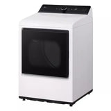 LG 7.3 cu. ft. Ultra Large Capacity Rear Control Gas Dryer with LG EasyLoad™ Door and AI Sensing - Alpine White (DLG8401WE)