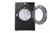 LG  7.4 Cu. Ft. Ultra Large Capacity Smart Wi-fi Enabled Front Load Gas Dryer With Turbosteam™ And Built-in Intelligence - Black Steel (DLGX4001B)