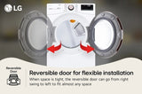 LG  7.4 cu. ft. Ultra Large Capacity Smart wi-fi Enabled Front Load Gas Dryer with TurboSteam™ and Built-In Intelligence - White (DLGX4001W)