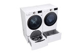 LG 7.4 cu. ft. Ultra Large Capacity Smart wi-fi Enabled Front Load Gas Dryer with TurboSteam™ and Built-In Intelligence - White (DLGX4001W)