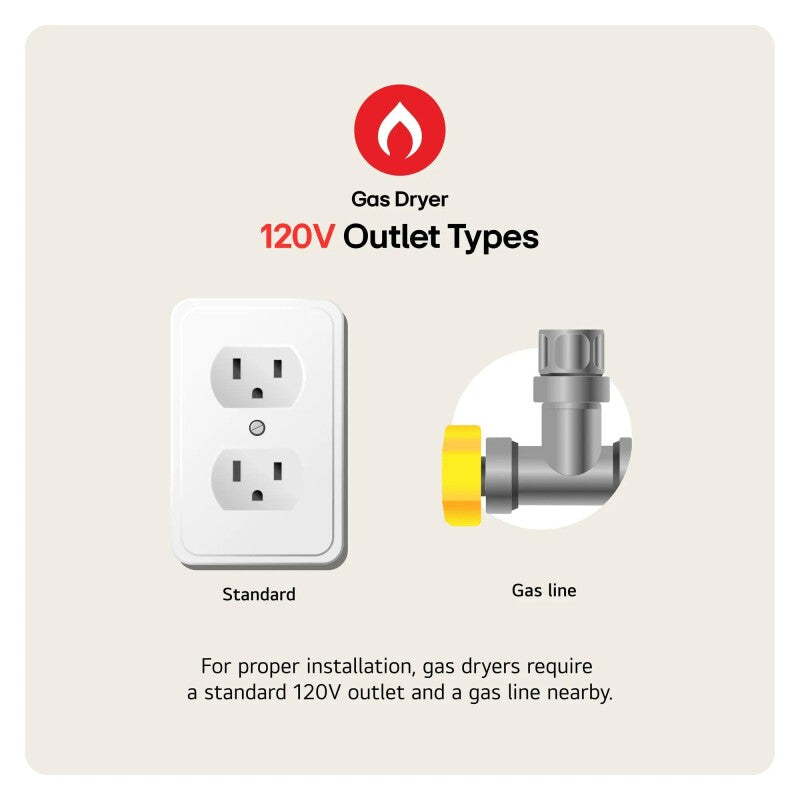 LG  7.4 cu. ft. Ultra Large Capacity Smart wi-fi Enabled Front Load Gas Dryer with TurboSteam™ and Built-In Intelligence -  (DLGX4201B)