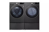 LG 7.4 cu. ft. Ultra Large Capacity Smart wi-fi Enabled Front Load Gas Dryer with TurboSteam™ and Built-In Intelligence - Black (DLGX4201B)