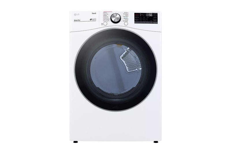 LG 7.4 cu. ft. Ultra Large Capacity Smart wi-fi Enabled Front Load Gas Dryer with TurboSteam™ and Built-In Intelligence - White (DLGX4201W)