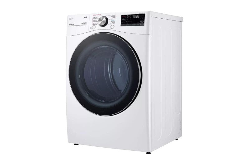LG 7.4 cu. ft. Ultra Large Capacity Smart wi-fi Enabled Front Load Gas Dryer with TurboSteam™ and Built-In Intelligence - White (DLGX4201W)