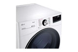 LG 7.4 cu. ft. Ultra Large Capacity Smart wi-fi Enabled Front Load Gas Dryer with TurboSteam™ and Built-In Intelligence - White (DLGX4201W)
