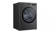 LG  7.4 Cu. Ft. Ultra Large Capacity Smart Front Load Gas Dryer With Built-in Intelligence & Turbosteam® - Black Steel (DLGX6701B)