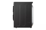 LG  7.4 Cu. Ft. Ultra Large Capacity Smart Front Load Gas Dryer With Built-in Intelligence & Turbosteam® - Black Steel (DLGX6701B)