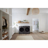 LG  7.4 Cu. Ft. Ultra Large Capacity Smart Front Load Gas Dryer With Built-in Intelligence & Turbosteam® - Black Steel (DLGX6701B)