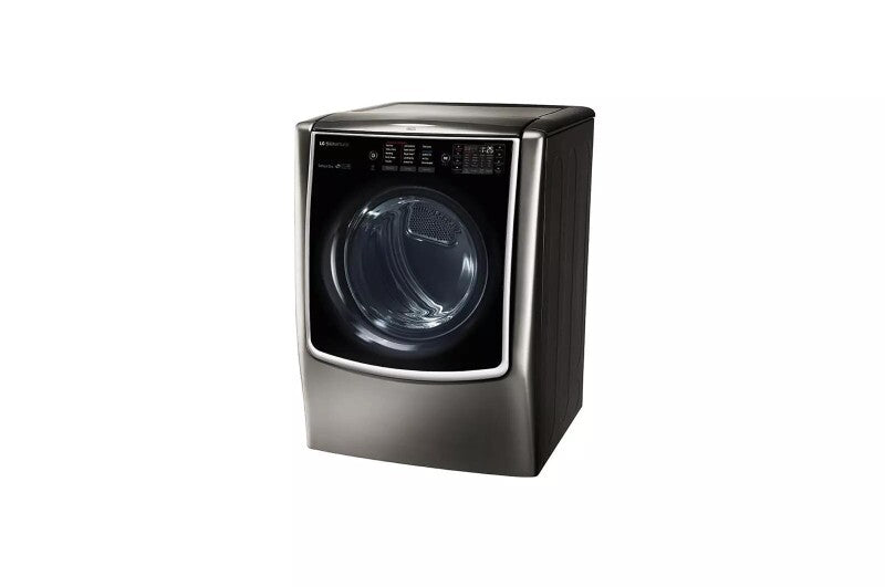 LG Signature LG SIGNATURE 9.0 cu. ft. Large Smart wi-fi Enabled Gas Dryer w/ TurboSteam™ - Black Stainless Steel (DLGX9501K)