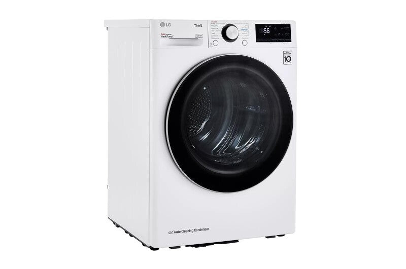 LG 4.2 cu.ft. Smart wi-fi Enabled Compact Front Load Dryer with Dual Inverter HeatPump™ Technology - White (DLHC1455W)