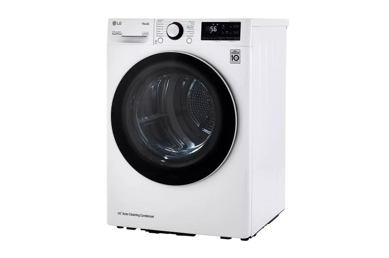 LG 4.2 cu.ft. Smart wi-fi Enabled Compact Front Load Dryer with Dual Inverter HeatPump™ Technology - White (DLHC1455W)