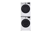 LG 4.2 cu.ft. Smart wi-fi Enabled Compact Front Load Dryer with Dual Inverter HeatPump™ Technology - White (DLHC1455W)