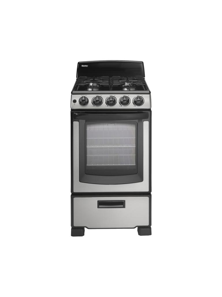 DANBY  20″ Wide Gas Range - Stainless Steel (DR203BSSGLP)